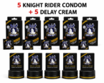 Knight Rider Delay Cream + 5 Condoms Pack | Buy Online