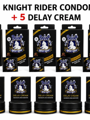 Knight Rider Delay Cream + 5 Condoms Pack | Buy Online