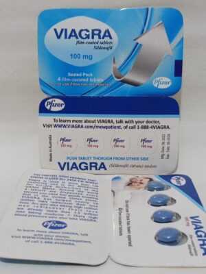 V!agra Pfizer Film Coated Sildenafil Tablets - 100mg