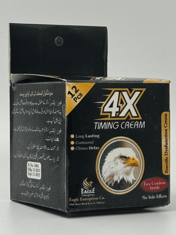 4X Timing Cream - Delay Cream with 12 Condoms 6 4X Timing Cream - Delay Cream with 12 Condoms