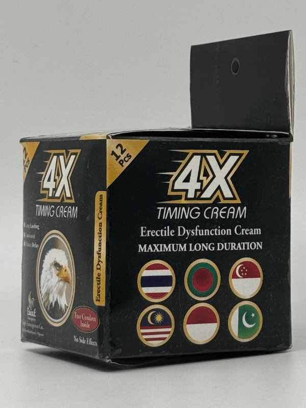 4X Timing Cream - Delay Cream with 12 Condoms 3 4X Timing Cream - Delay Cream with 12 Condoms