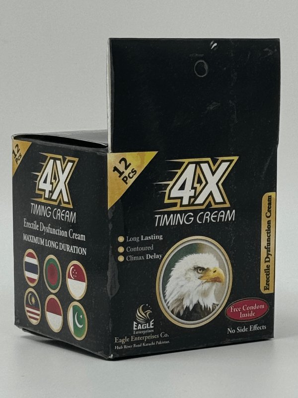 4X Timing Cream - Delay Cream with 12 Condoms 4 4X Timing Cream - Delay Cream with 12 Condoms