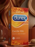 Durex Excite Me Dotted Condoms – Pack of 12 | Raised Dots, Pre-Lubricated | Pakistan
