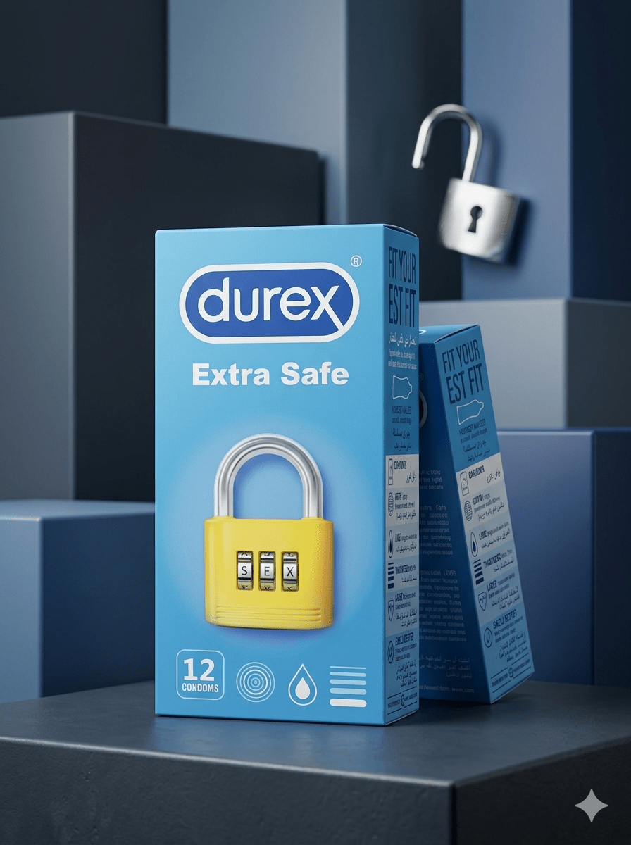 Durex Extra Safe Condoms – Pack of 12 | Extra Lubricated