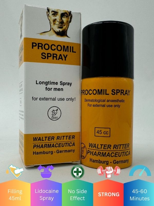Procomil Delay Spray 45ml – Premature Ejaculation Control Spray for Men 5 Procomil Delay Spray 45ml – Premature Ejaculation Control Spray for Men