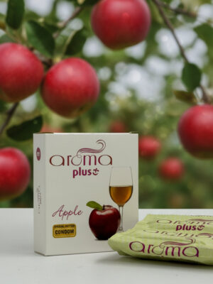 Aroma Plus Condom Apple Flavor - 3 Special Dotted Condoms