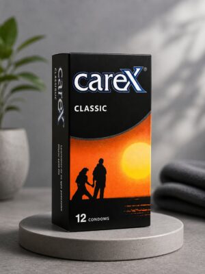 Carex Classic Condoms | 12 Pack | Natural Latex | 52mm Width