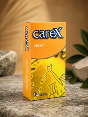 Carex Delay Condoms | 12 Pack | Prolong Pleasure | Natural Latex