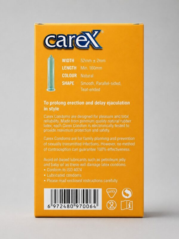 Carex Delay Condoms | 12 Pack | Prolong Pleasure | Natural Latex 2 Carex Delay Condoms | 12 Pack | Prolong Pleasure | Natural Latex