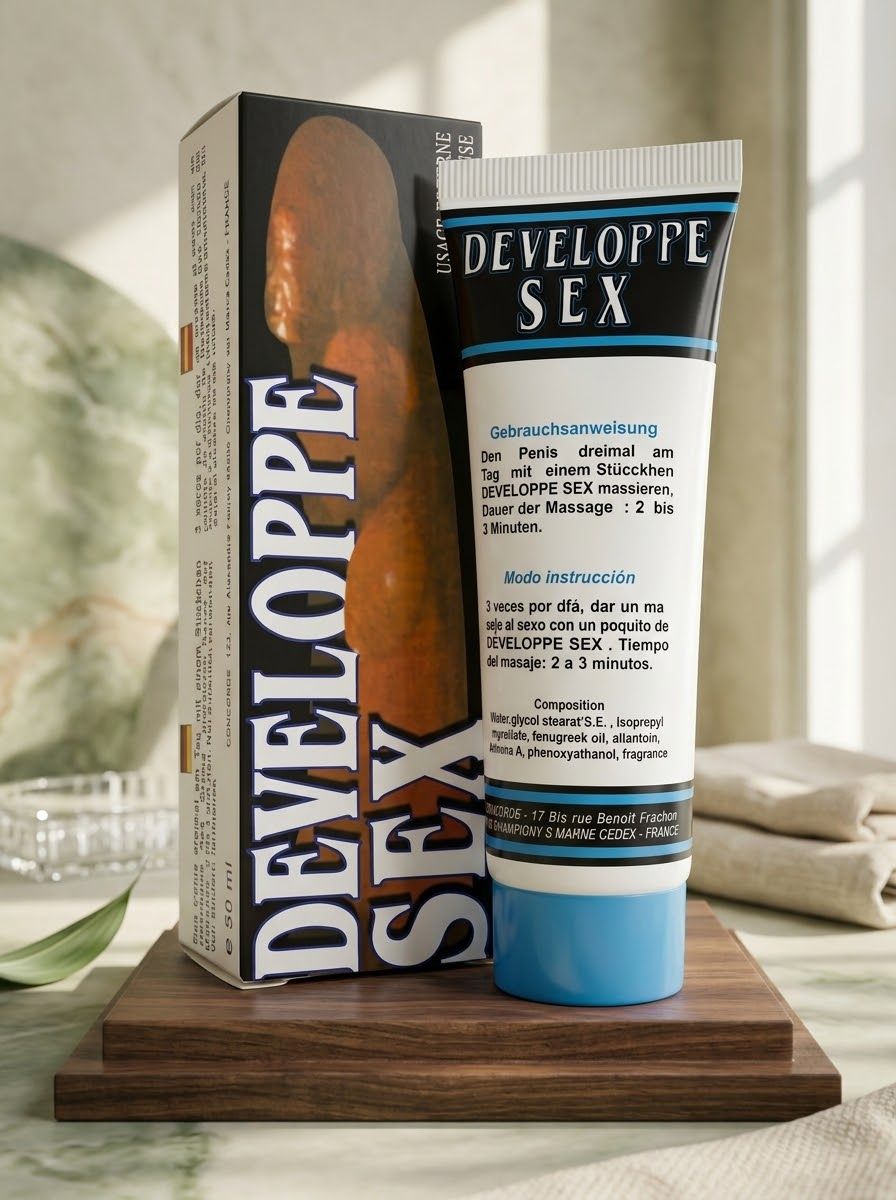 Developpe Sex Cream – Herbal Male Enhancement Cream for Harder Erections