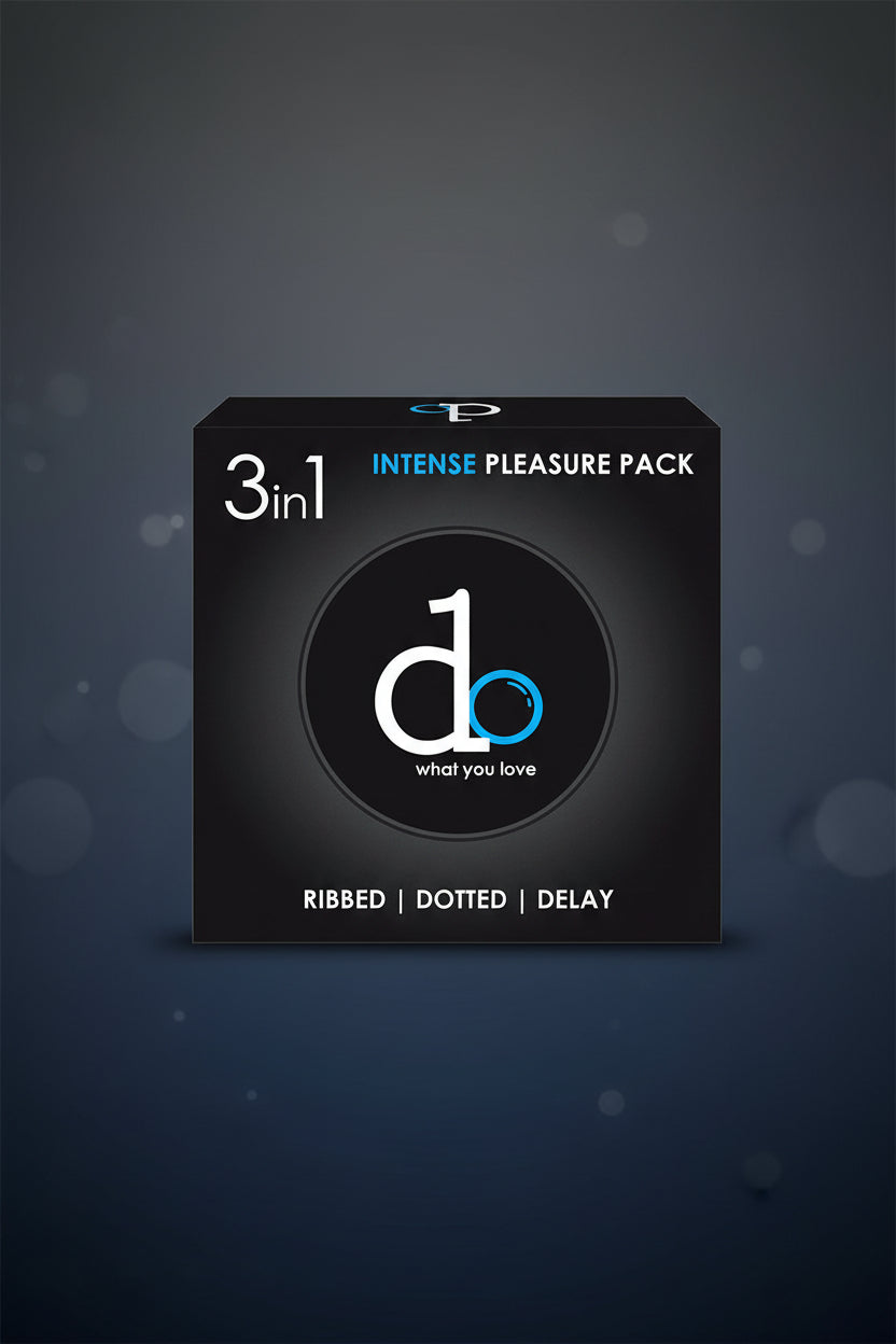 DO 3 in 1 Condoms – 3 Ribbed Dotted Delay Condoms