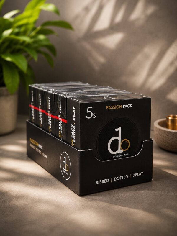 DO 3-in-1 Ribbed Dotted Delay Condoms – Passion Pack (5 & 30 Pack) 3 DO 3-in-1 Ribbed Dotted Delay Condoms – Passion Pack (5 & 30 Pack)