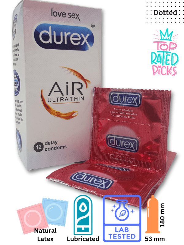 Durex Air Ultra Thin Condoms – 12 Delay Condoms