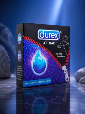 Durex Attract Delay Dotted Condoms – Pack of 3 | Long-Lasting Pleasure