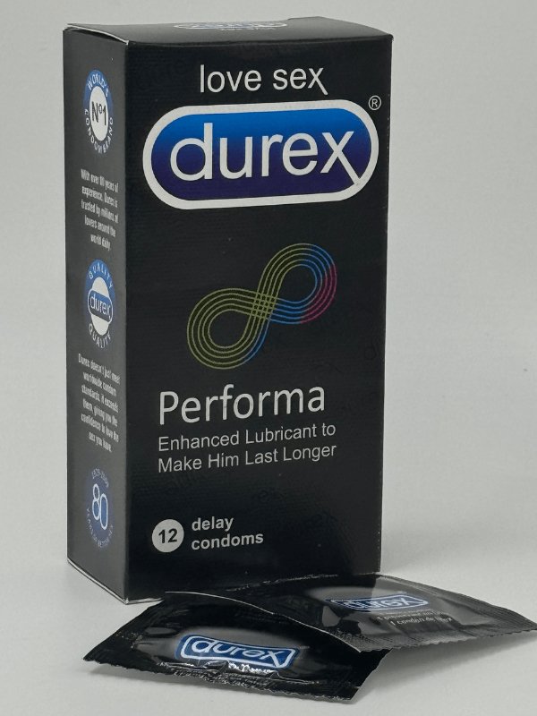 Durex Condoms Performa - 12 Enhanced Lubricant Condoms 1 Durex Condoms Performa - 12 Enhanced Lubricant Condoms