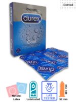 Durex Cool Condoms 12 Pieces - Dotted & Ribbed with Cooling Lube
