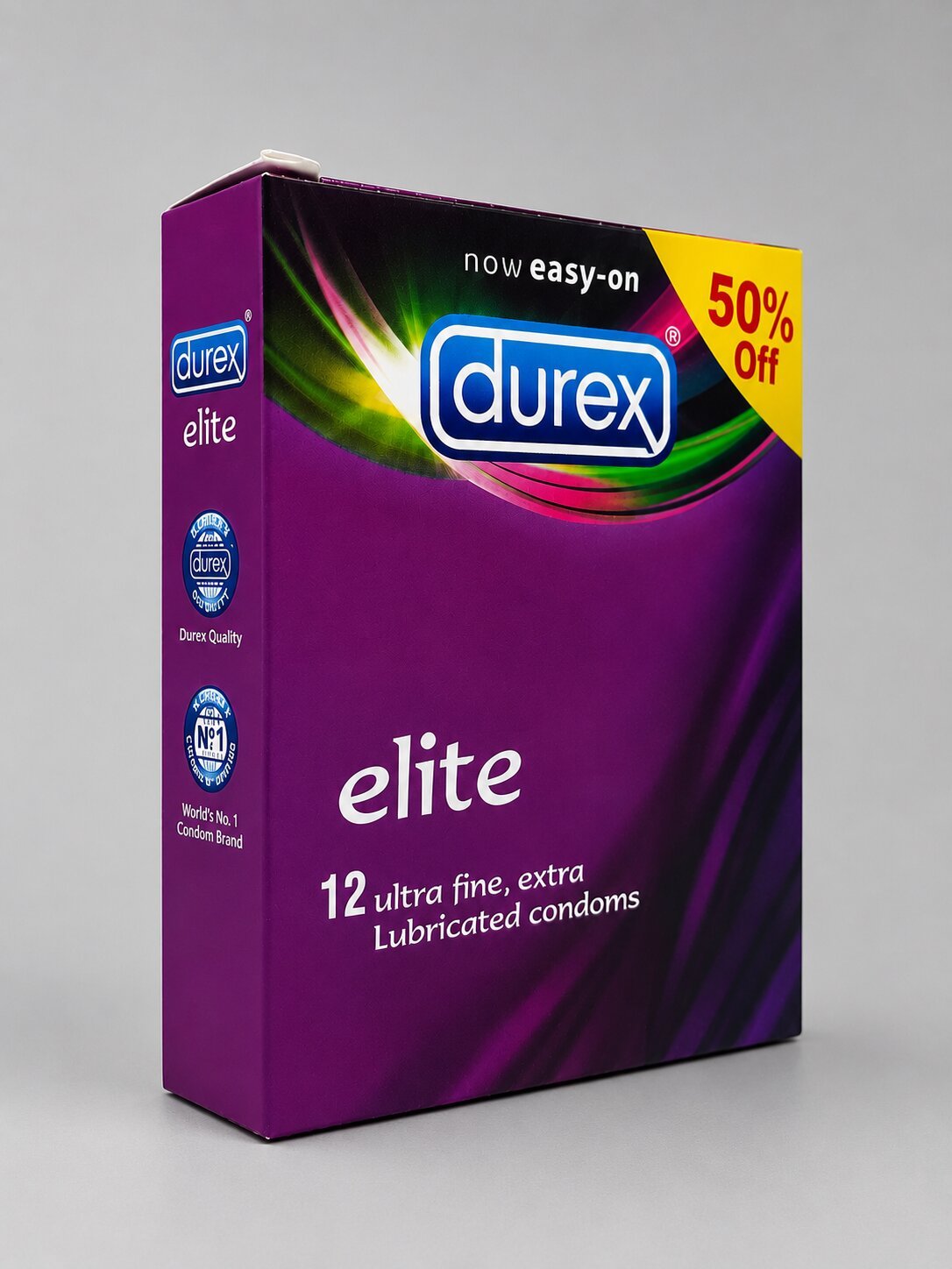 Durex Elite Condoms – 12 Pack | Ultra Fine Extra Lubricated