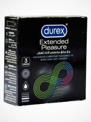 Durex Extended Pleasure Condoms - 3 Delay Condoms (Imported)