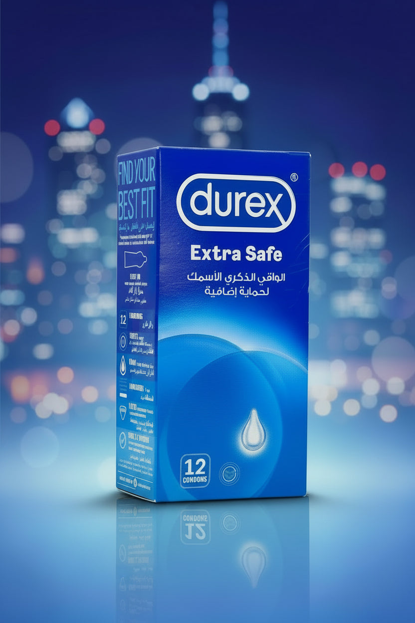Durex Extra Safe Condoms 12 Pack – Extra Thick & Lubricated (Imported)