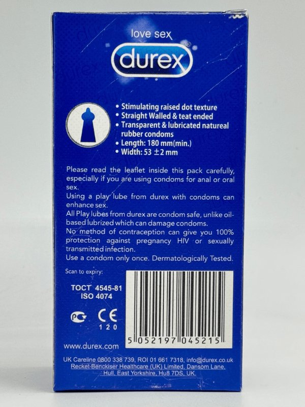Durex Extra Safe Condoms Lubricated - 12 Delay Condoms 2 Durex Extra Safe Condoms Lubricated - 12 Delay Condoms