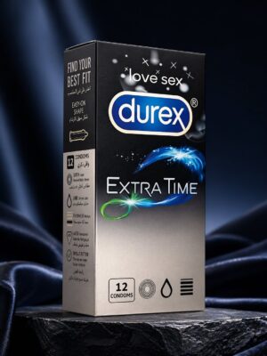 Durex Extra Time Condoms – Pack of 12 | Delay Condoms for Long-Lasting Performance