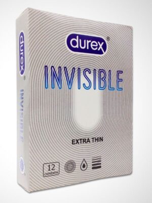 Durex Invisible Extra Thin Condoms - 12 Ultra Fine Condoms