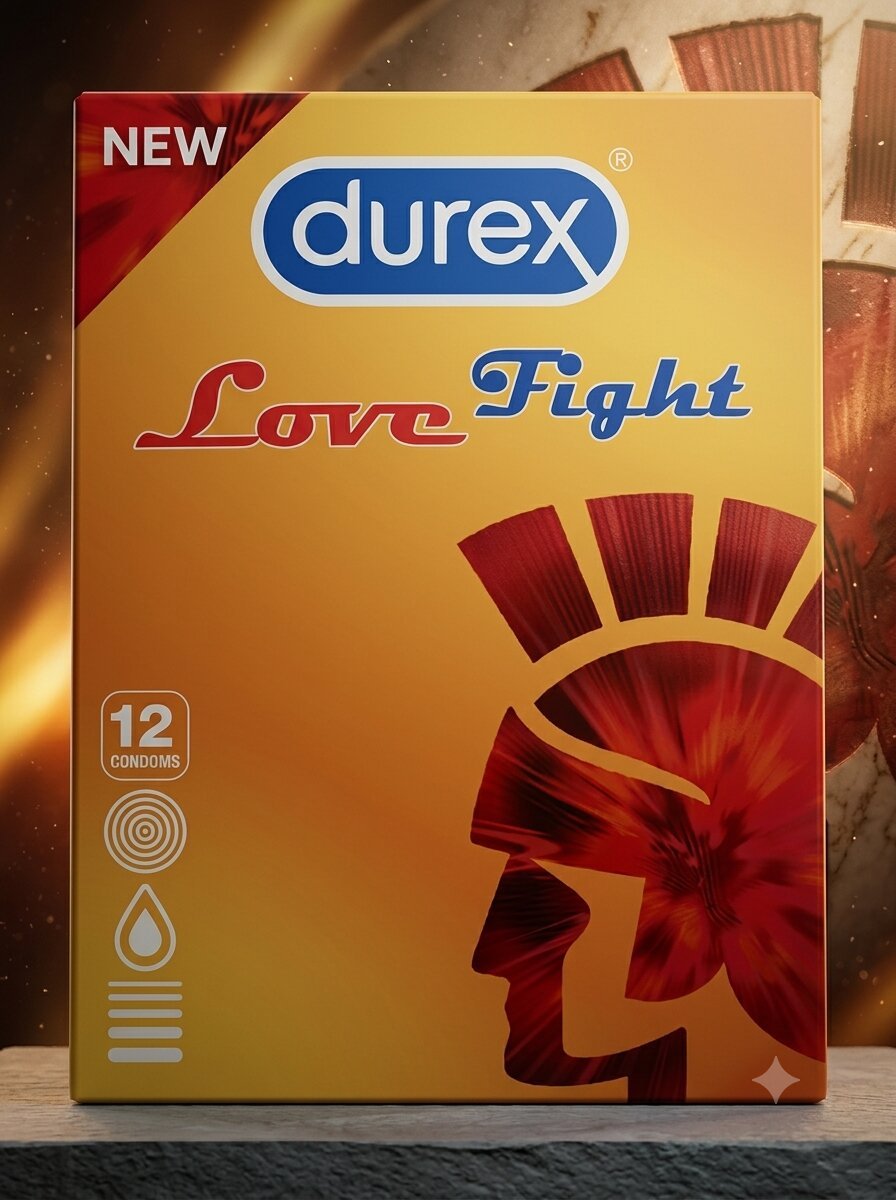 Durex Love Fight Condoms – 12 Special Lubricated Condoms