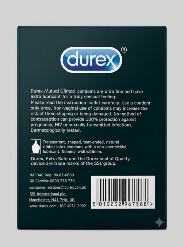 Durex Mutual Climax Condom - 12 Stimulating Condoms 2 Durex Mutual Climax Condom - 12 Stimulating Condoms