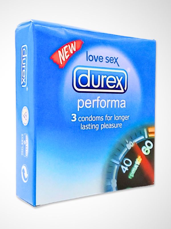 Durex Performa Condoms – 3 Longer Lasting Pleasure Condoms