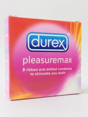 Durex Pleasuremax Condoms - 3 Ribbed & Dotted Condoms