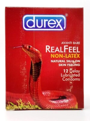 Durex Real Feel Non Latex Condoms 12 Pieces