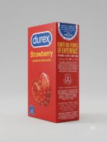 Durex Strawberry Flavored Dotted Condoms – 12 Pack | Flavored & Lubricated