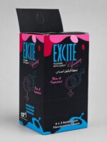 Excite Bubblegum Flavored Condoms – Scented, Lubricated | 18 Pack (6 x 3)