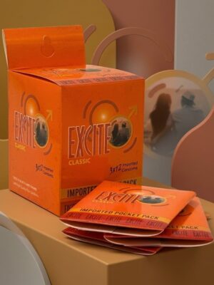 Excite Classic Condoms – Pack of 36 (12 x 3) | Premium Latex Condoms