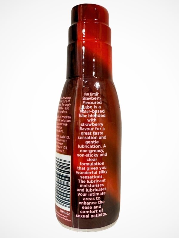 Fun Time Lube Strawberry 75ml - Non-Greasy Non-Sticky 3 Fun Time Lube Strawberry 75ml - Non-Greasy Non-Sticky