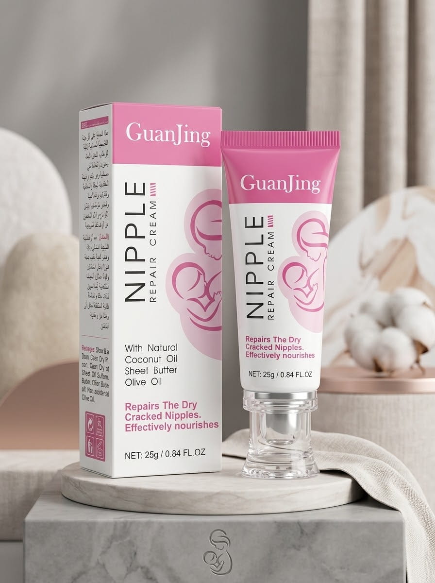 GuanJing Nipple Repair Cream for Breastfeeding Moms – 25g with Coconut & Shea Butter