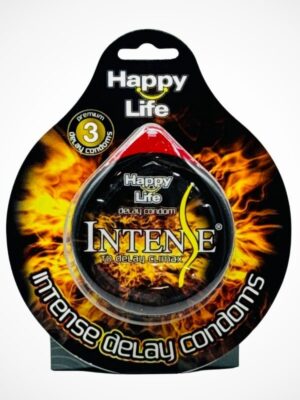 Happy Life Delay Condom - 3 Intense Delay Climax Condoms