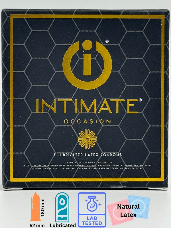 Intimate 3 Lubricated Latex Condoms 1 Intimate 3 Lubricated Latex Condoms
