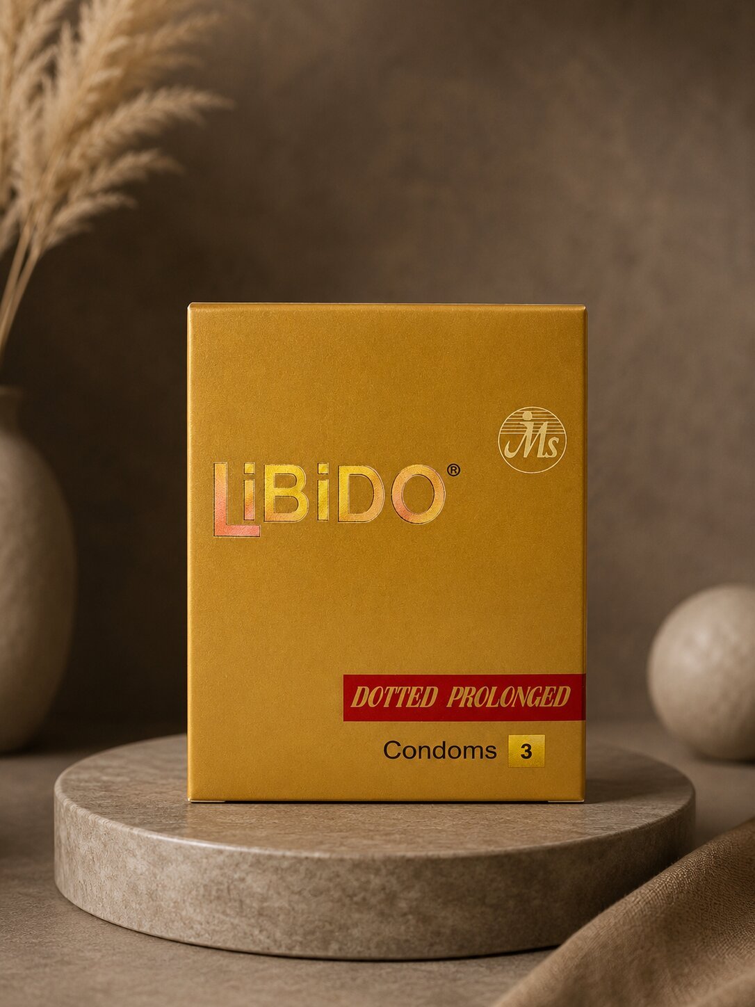 Libido Dotted Condoms – Pack of 3 | Dotted & Delay Condoms for Long Lasting