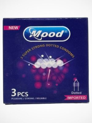 Mood Dotted Condoms - 3 Super Strong Dotted Condoms