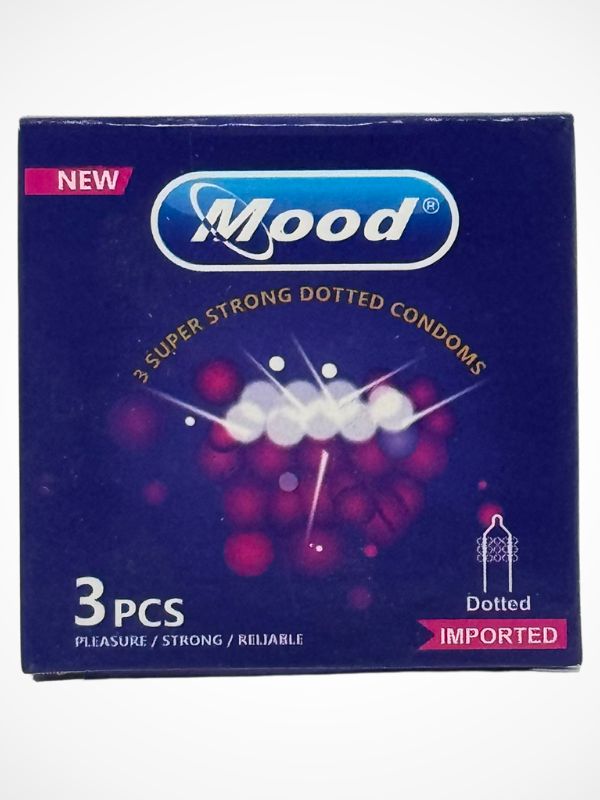 Mood Dotted Condoms – 3 Super Strong Dotted Condoms