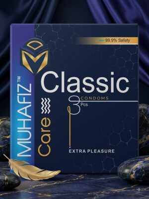 Muhafiz Classic Condoms – Pack of 3 | Extra Pleasure, Natural Latex