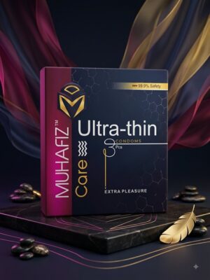 Muhafiz Ultra Thin Condoms – Pack of 3 | Natural Latex, Extra Sensitivity