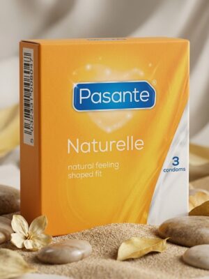 Pasante Naturelle Condoms – Natural Feeling, Shaped Fit | Pack of 3