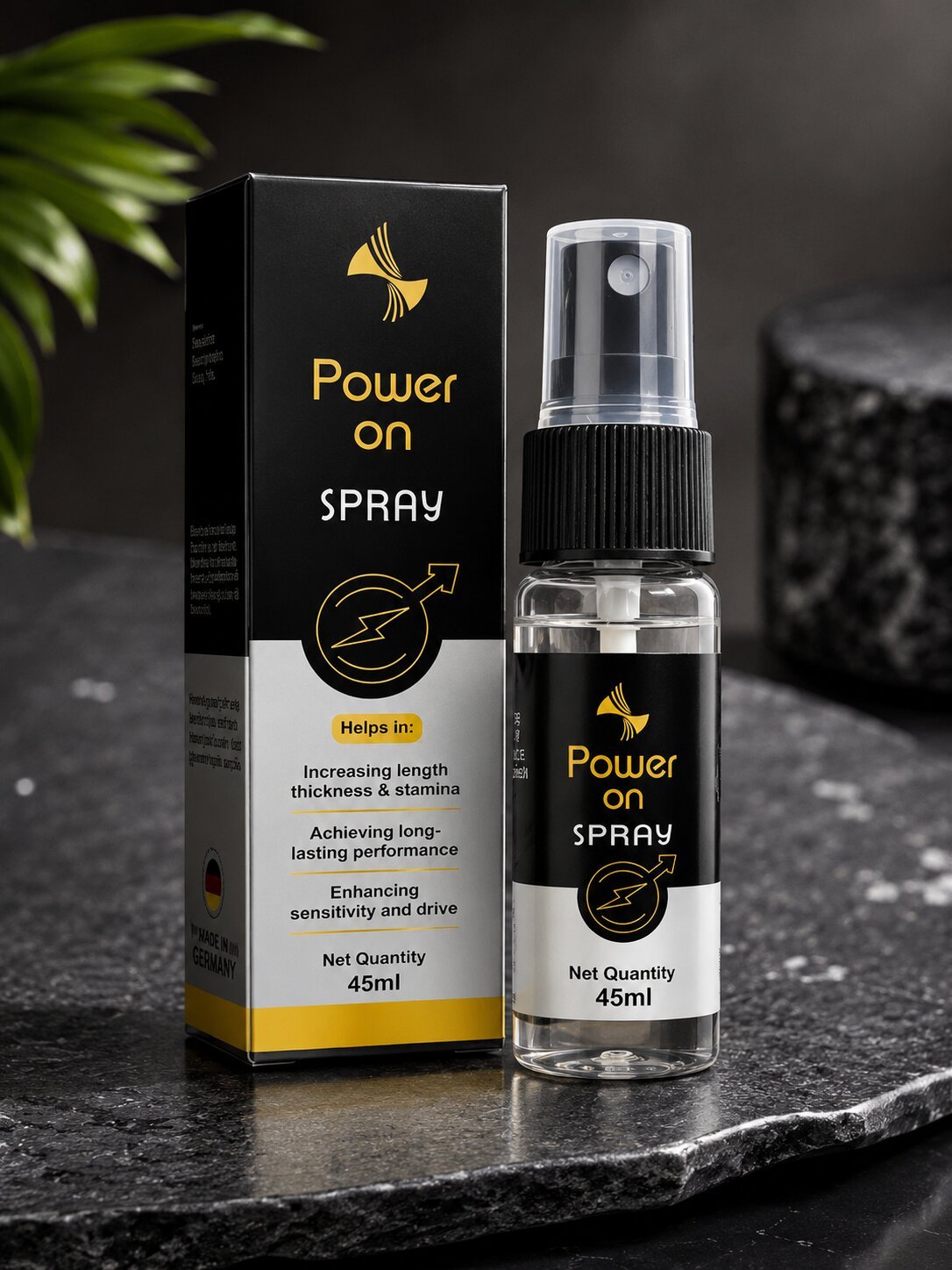 Power On Delay Spray for Men 45ml – Long-Lasting Performance (Local Made)
