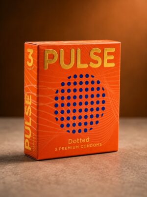 Pulse Dotted Condoms | 3 Pack | Enhanced Sensation | Natural Latex
