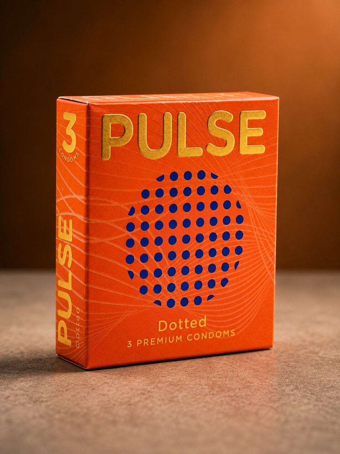 Pulse Dotted Condoms | 3 Pack | Enhanced Sensation | Natural Latex