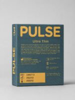 Pulse Ultra Thin Condoms | 3-Pack | Natural Feeling & Maximum Protection