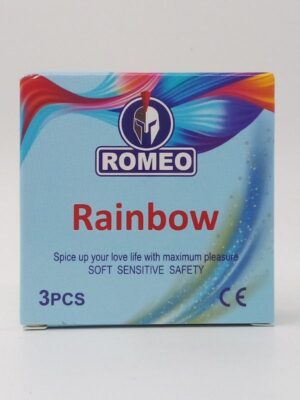 Romeo Rainbow Condoms - 3 Maximum Pleasure Condoms