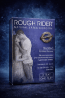 Rough Rider Studded & Lubricated Condoms – Pack of 3 | Natural Latex